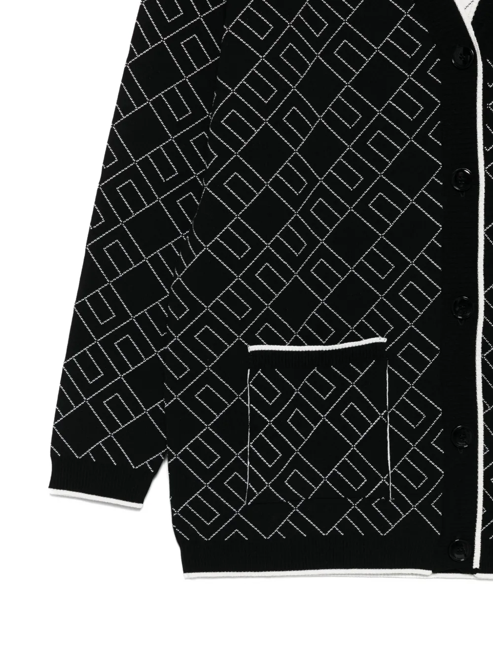 Elisabetta Franchi La Mia Bambina Vest met logo-patroon Zwart