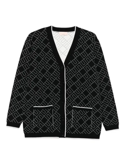 Elisabetta Franchi La Mia Bambina logo-pattern cardigan