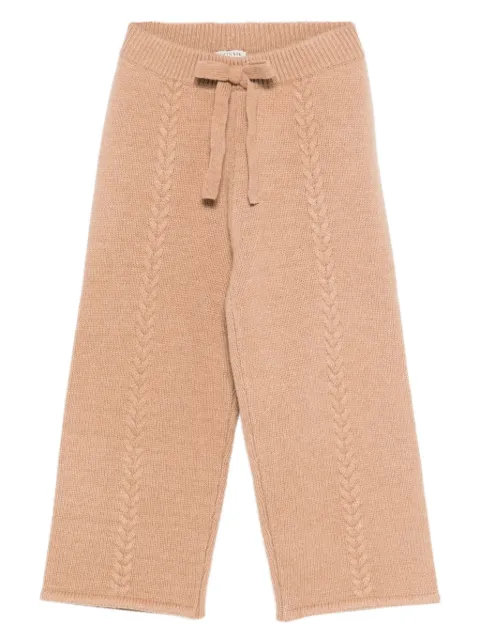 Donsje cable-knit drawstring trousers
