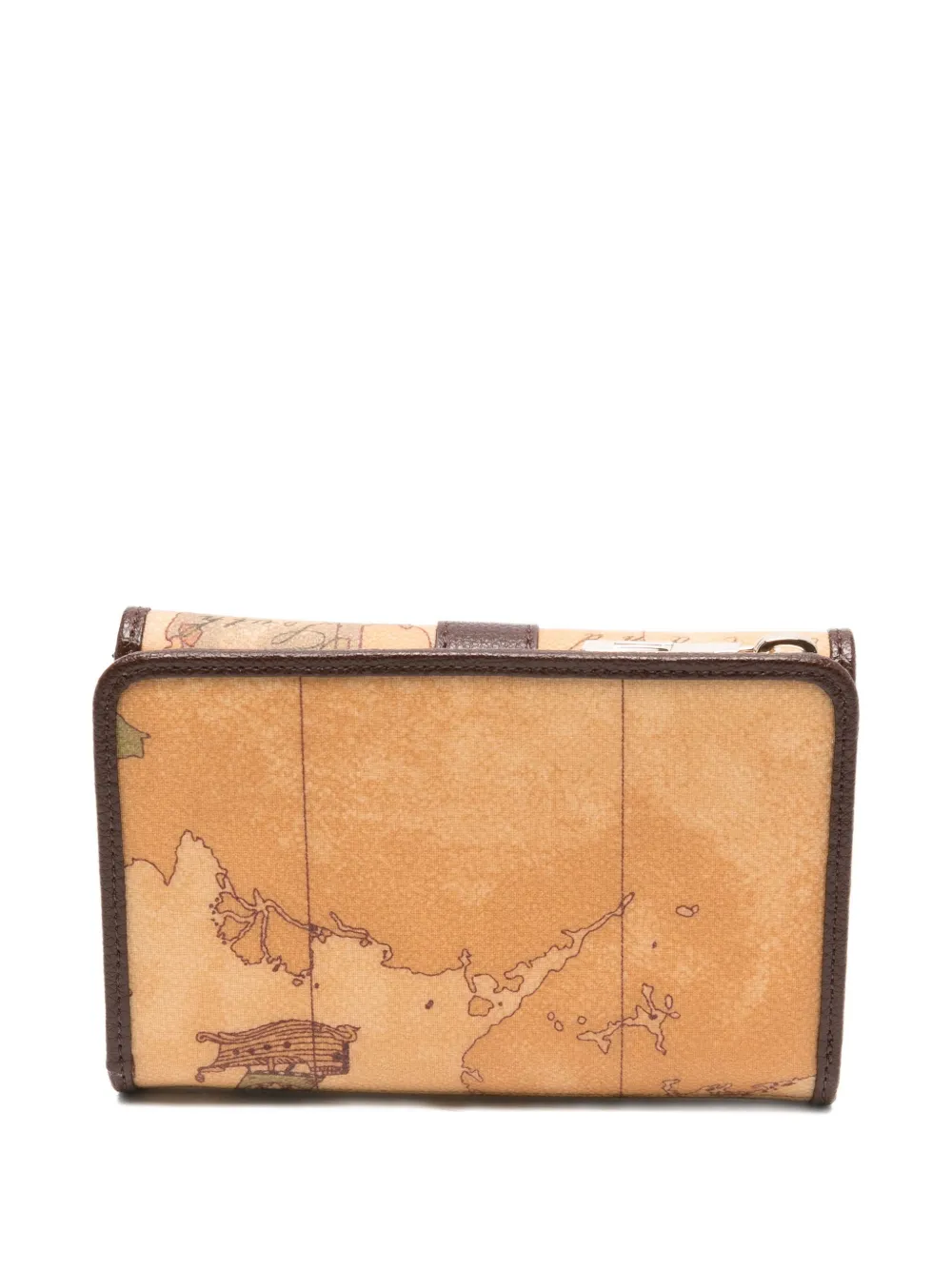Alviero Martini 1° Classe Geo Print Buckled Wallet In Neutral