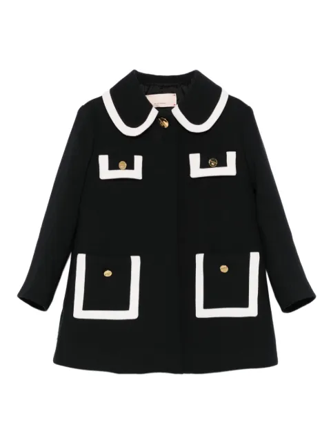Elisabetta Franchi La Mia Bambina xip-fastening coat