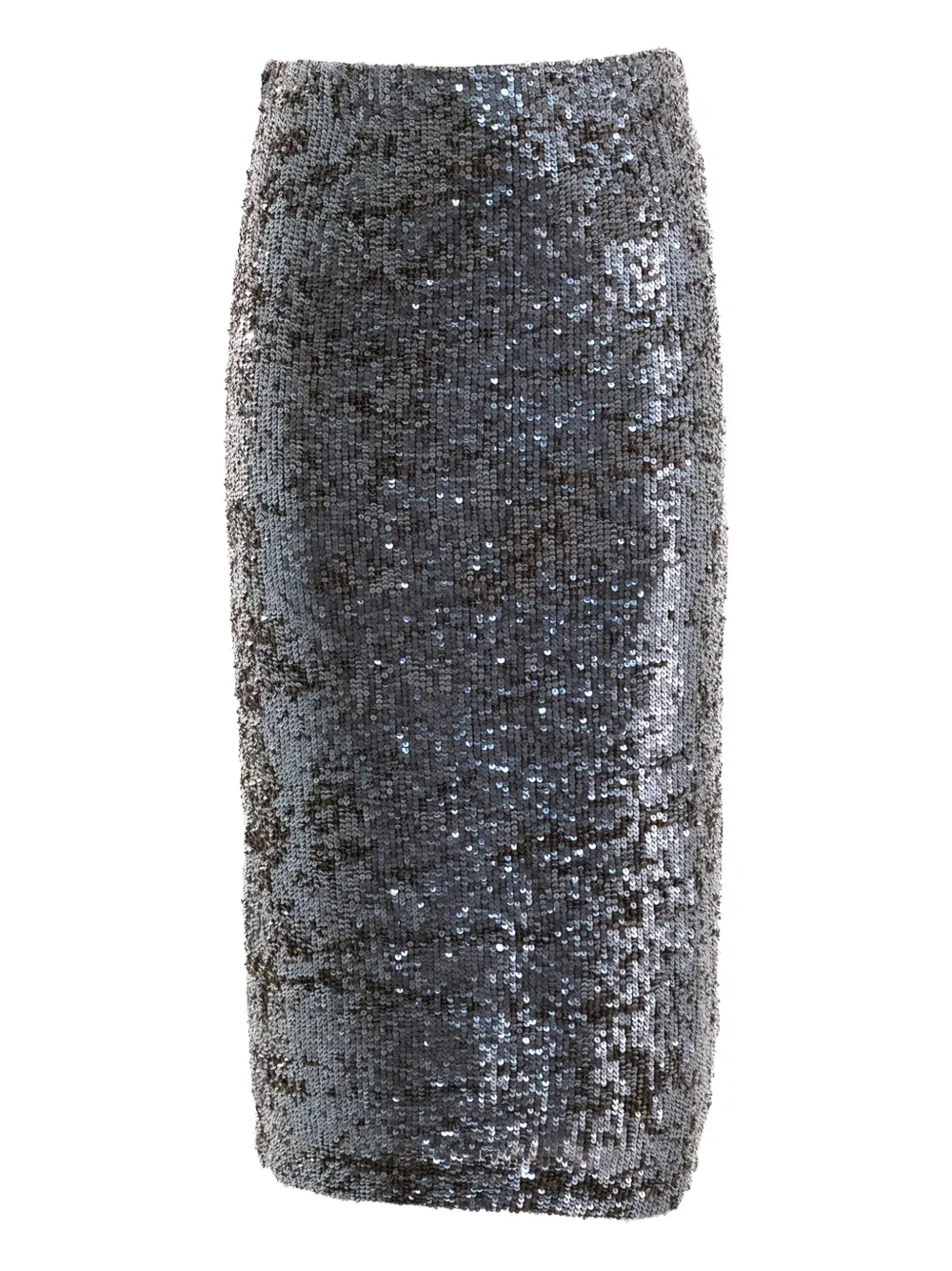 P.A.R.O.S.H. sequin-embellishment midi skirt | Grey | Image 1