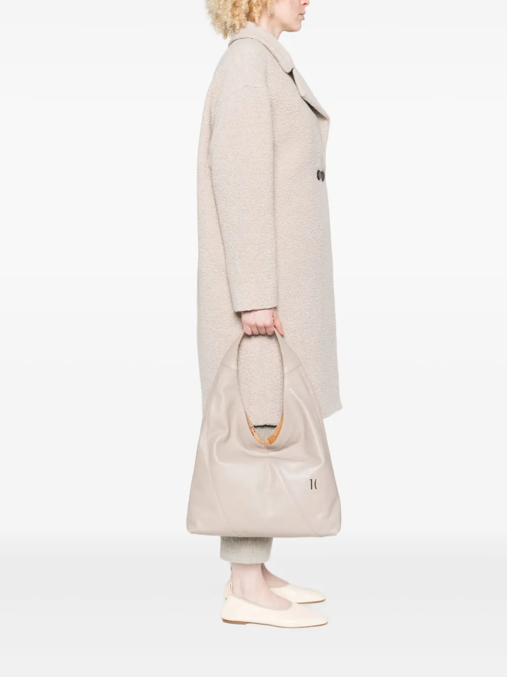 ALVIERO MARTINI 1° CLASSE Shopper met vlakken - Grijs