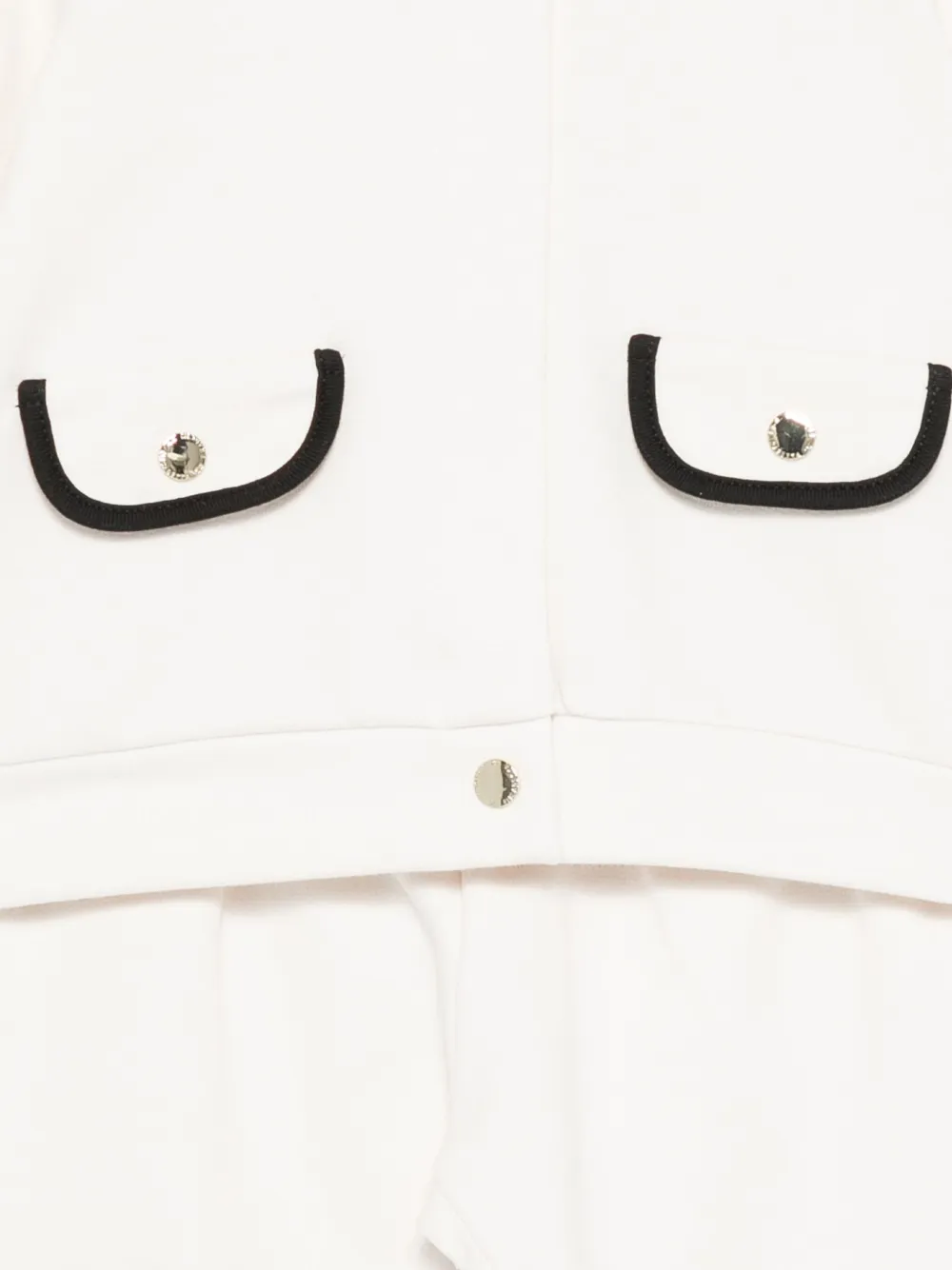 Elisabetta Franchi La Mia Bambina Trainingspak met contrasterende zak Wit