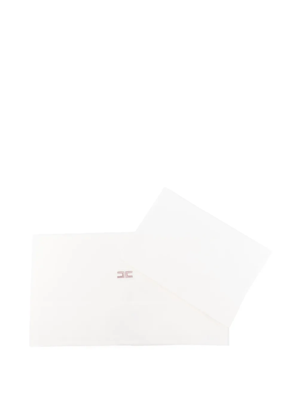 Elisabetta Franchi La Mia Bambina Embroidered Sleep Bag In White