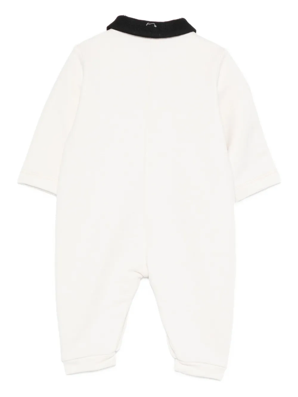 Elisabetta Franchi La Mia Bambina Peter-pan Collar Romper In White