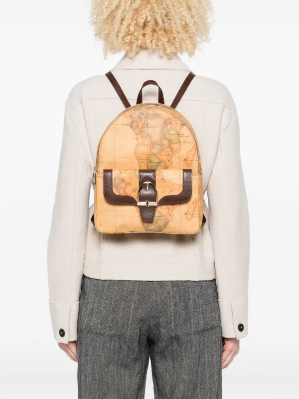 Alviero Martini Map Backpack Authentic Alviero Martini Classe world map backpack | eBay main image 4
