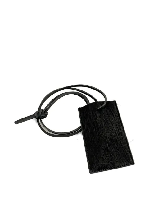 Rick Owens leather-trimmed hair-on-hide keychain