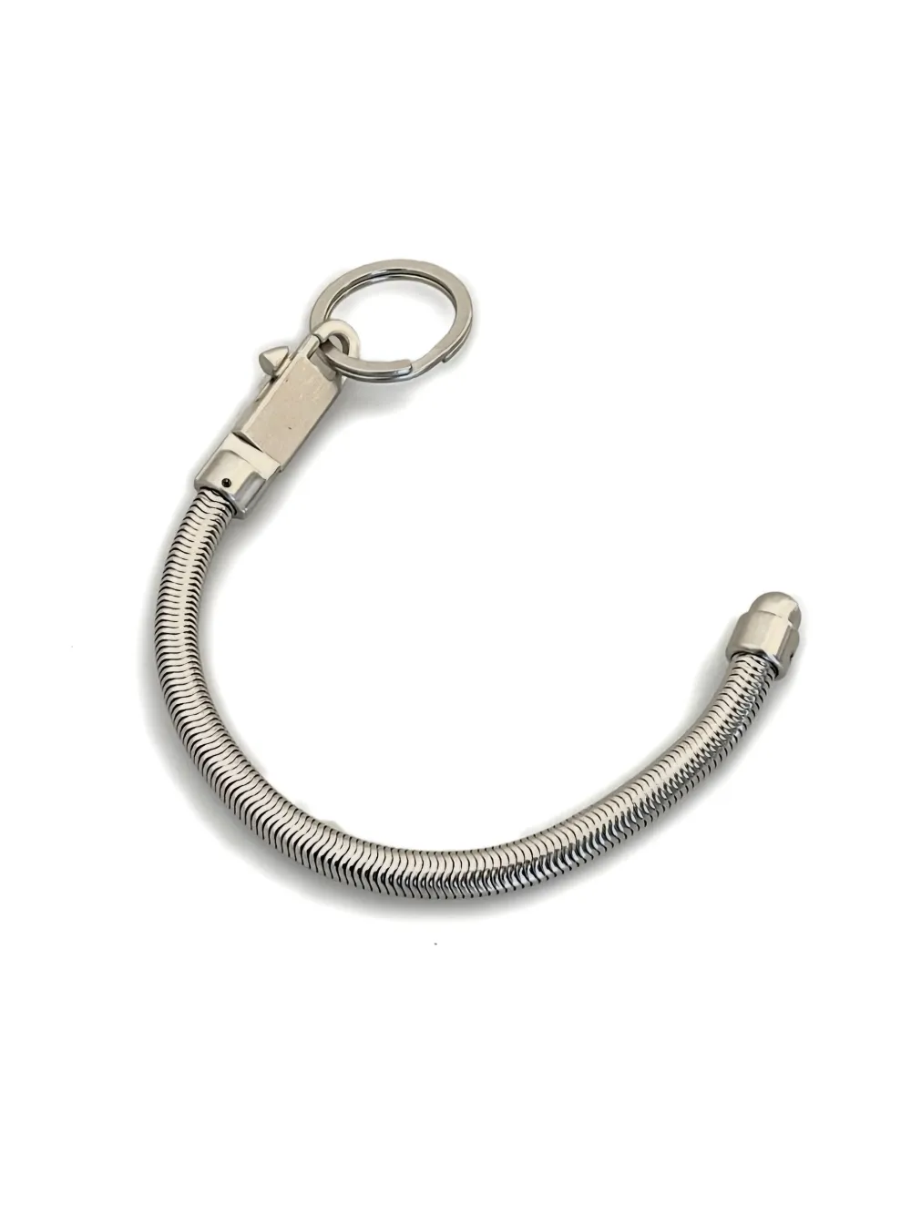 Rick Owens Flexible Keyring In Metallic