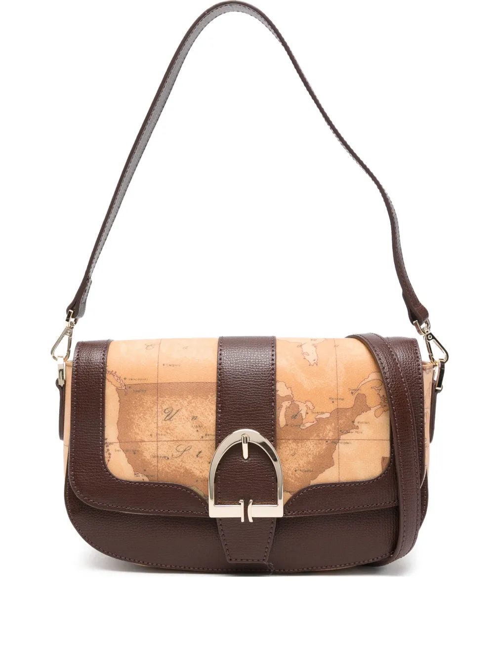 ALVIERO MARTINI 1° CLASSE sac porté épaule à imprimé graphique | marron | Image 1