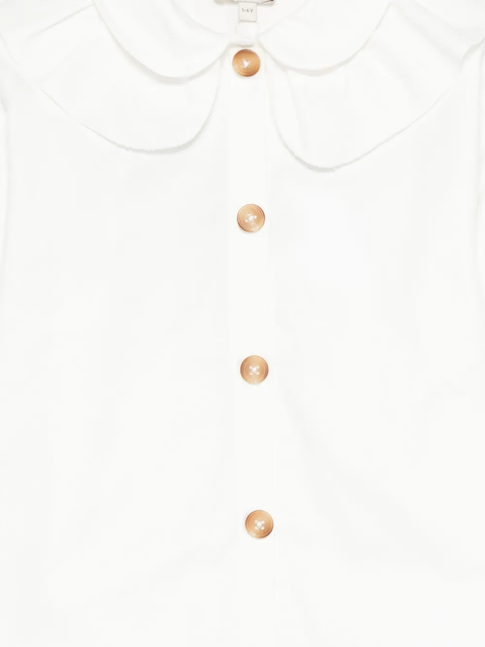 Donsje Nien Ruffled Cotton Blouse In White