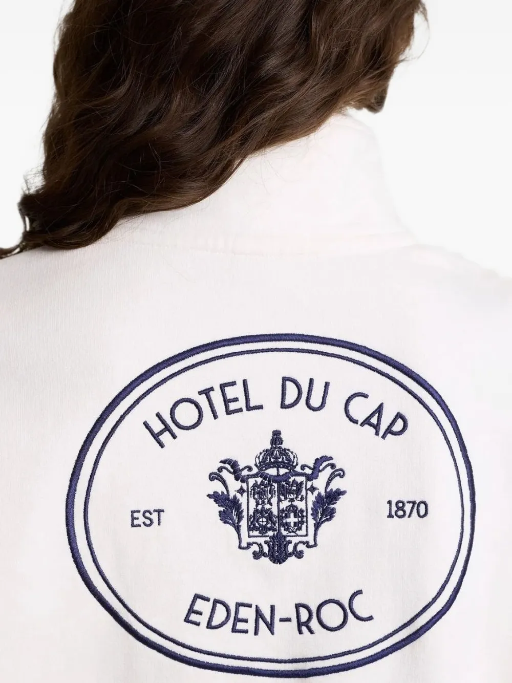 Sporty & Rich Sweater met wapenschild Wit