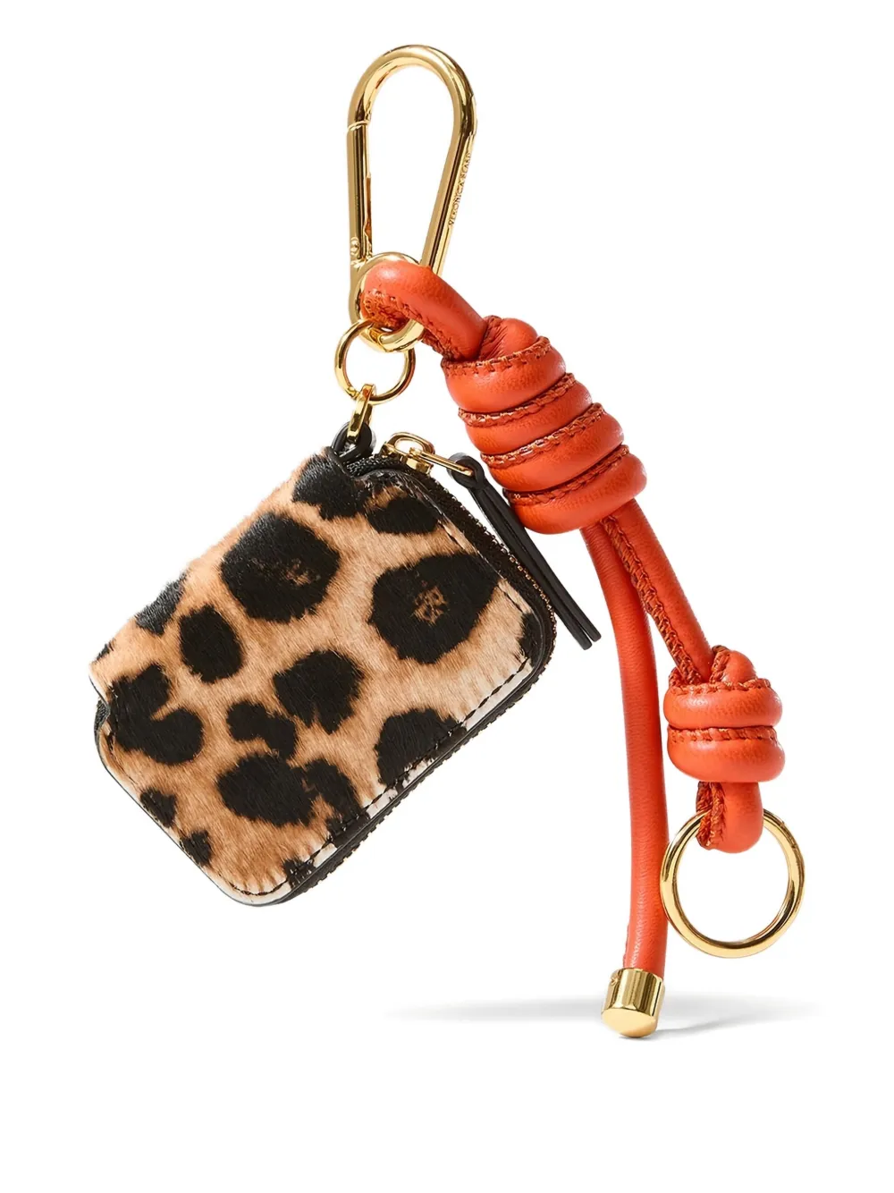 Veronica Beard leopard-print knotted bag charm | Brown | Image 1