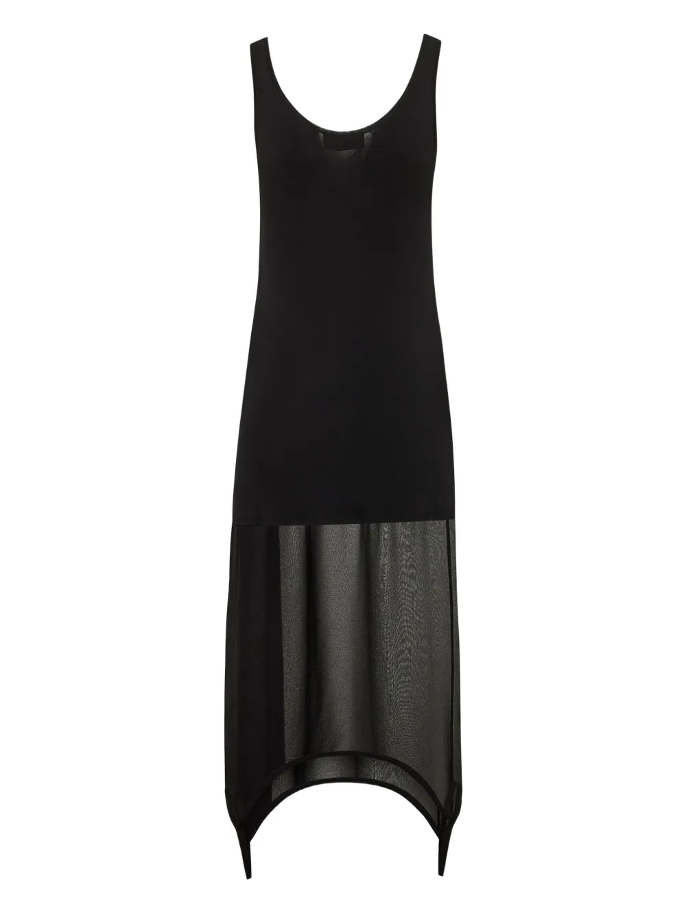 FENDI trompe-l'oeil effect midi dress - Zwart