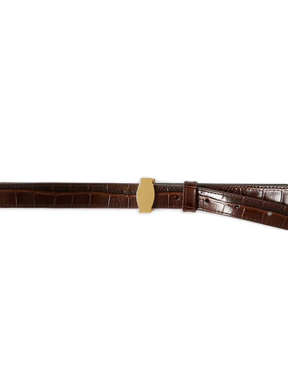 Veronica Beard crocodile-embossed buckle belt | Image 2