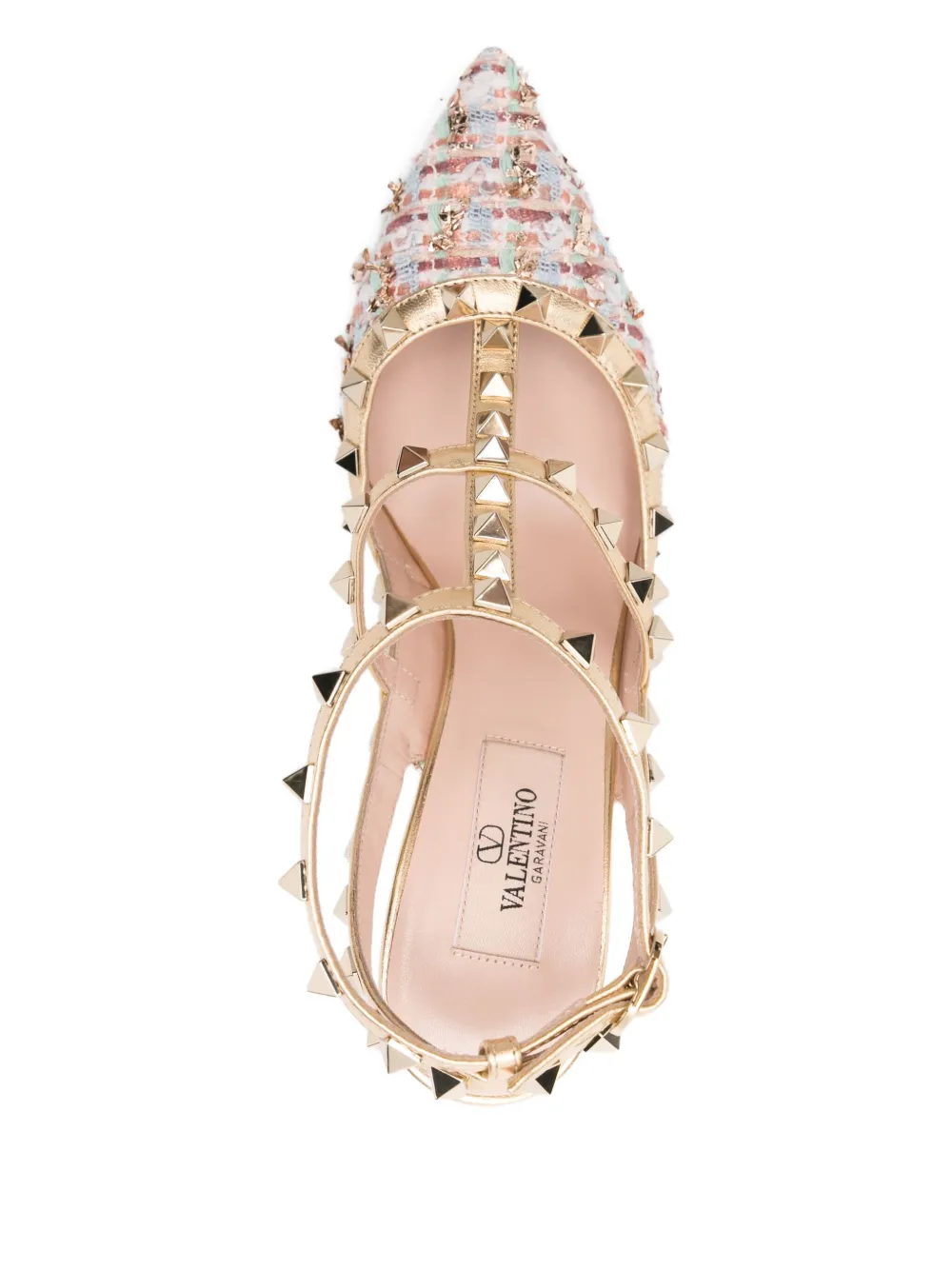 Valentino Garavani rockstud-embellishment pumps Beige