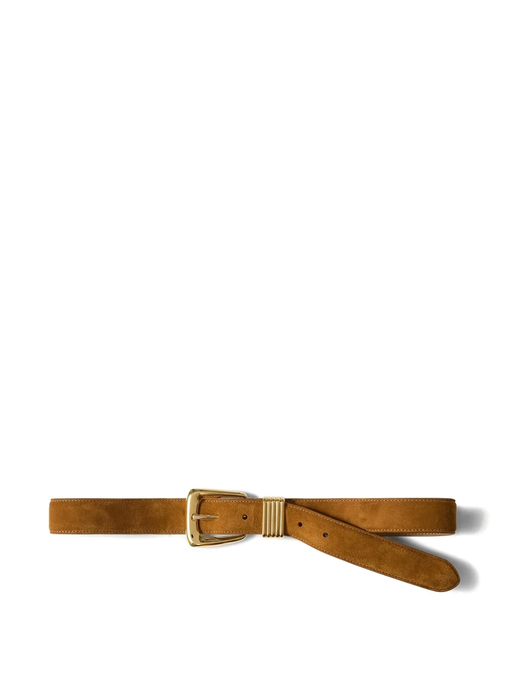 Veronica Beard suede buckle belt - Marrone