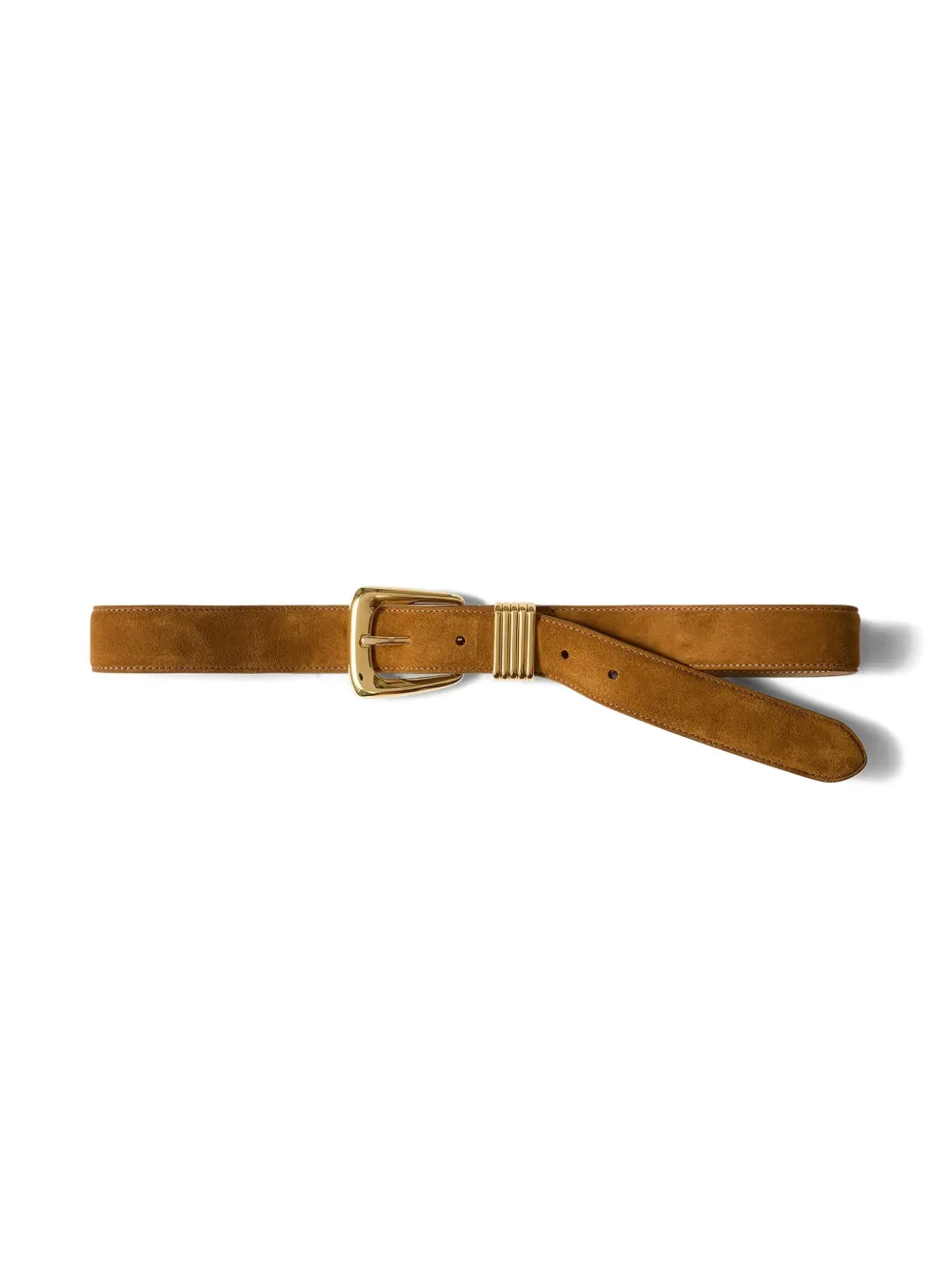 Veronica Beard suede buckle belt - Bruin