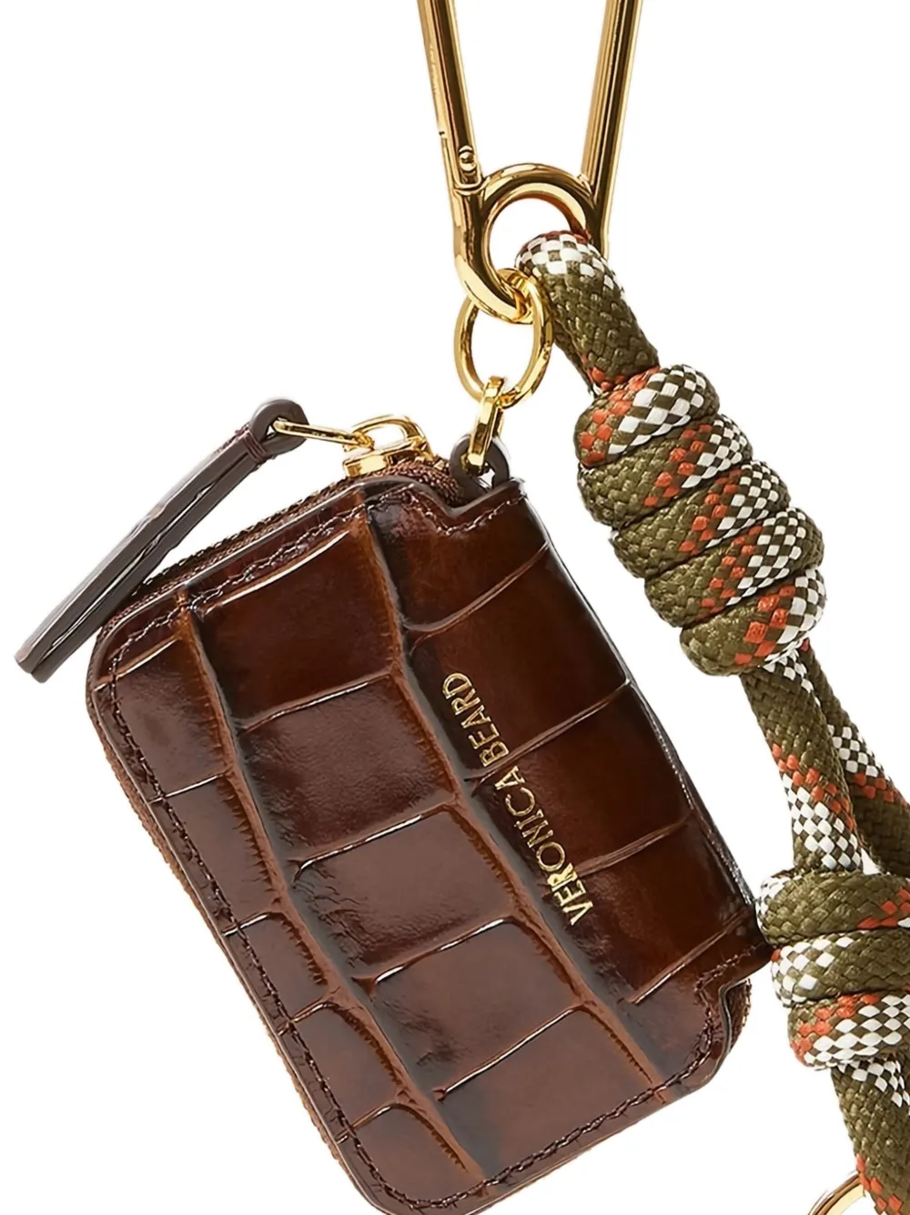 Veronica Beard crocodile-effect pouch bag brooche | Image 2