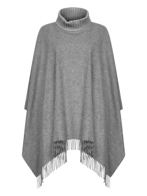 Blanca Vita turtleneck fringed poncho