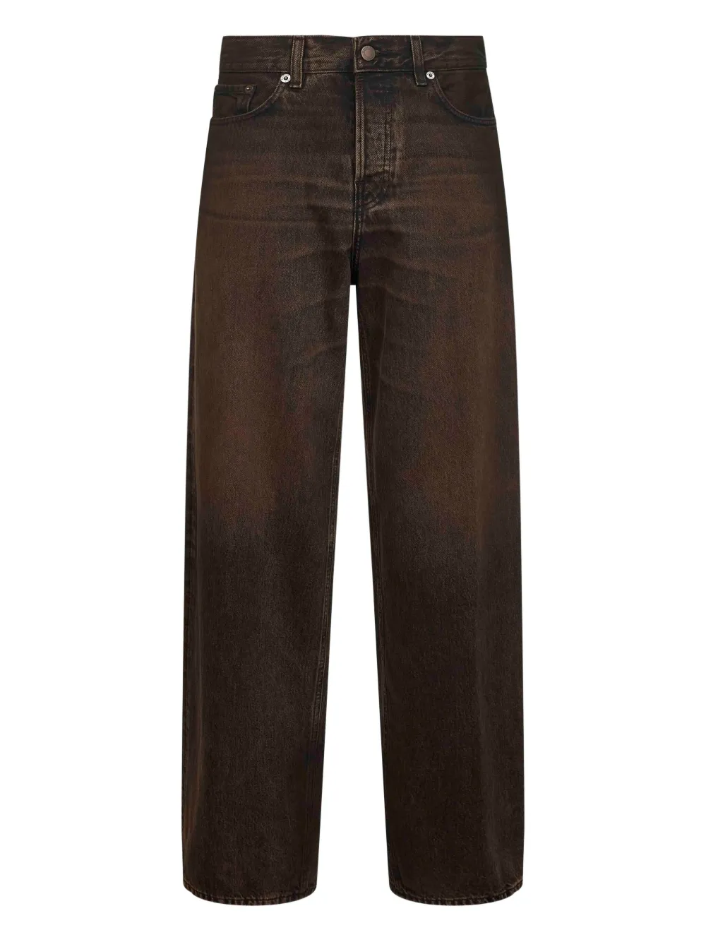 Haikure cotton jeans - ブラウン Haikure cotton jeans - ブラウン