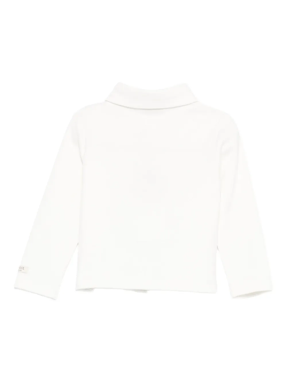 Donsje Button-fastening Collared Top In White