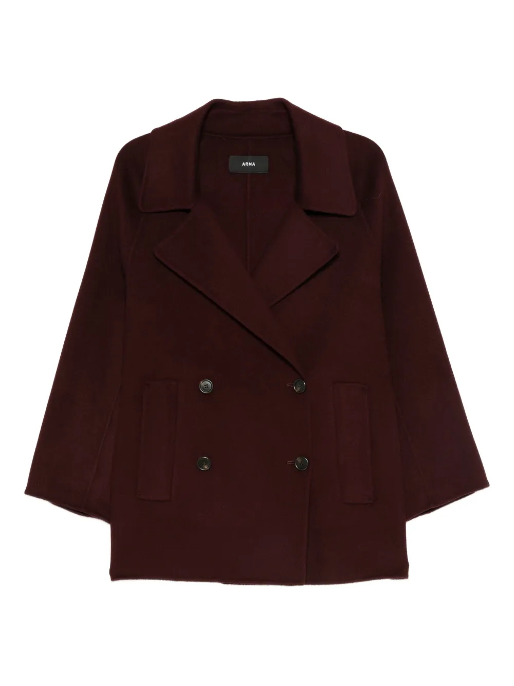 Arma double-breasted wool coat | Green | Image 1