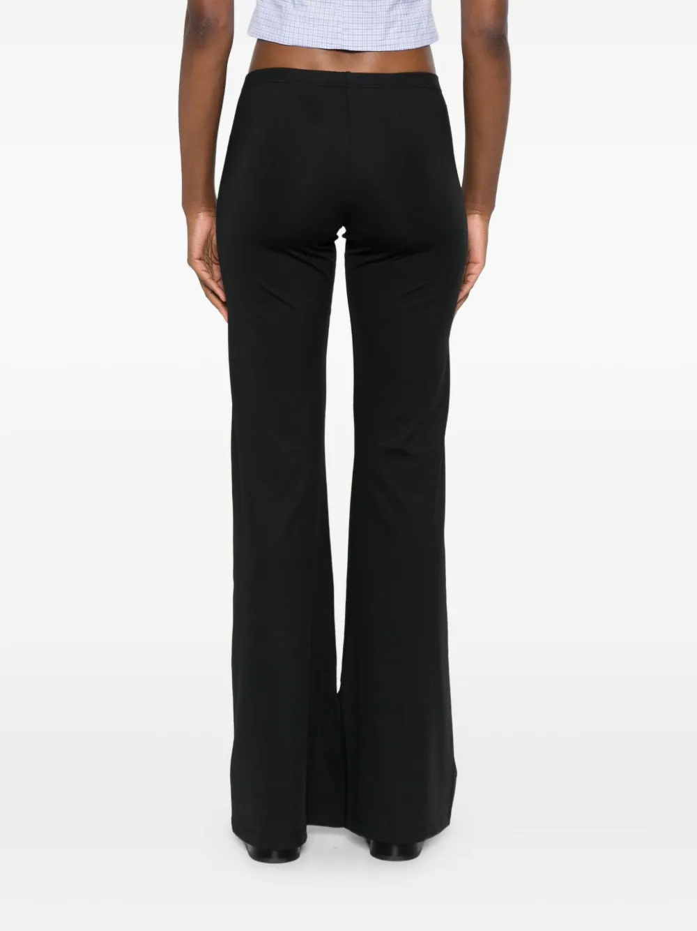Adidas Originals Flared Pants With Side-stripes In Black
