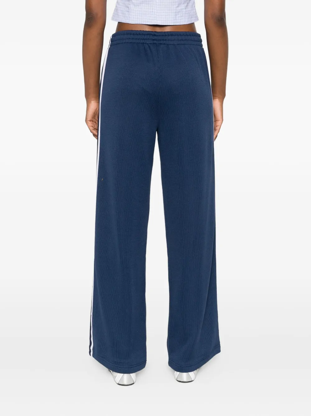 Adidas Originals Firebird Three-stripe Track Pants In Blue