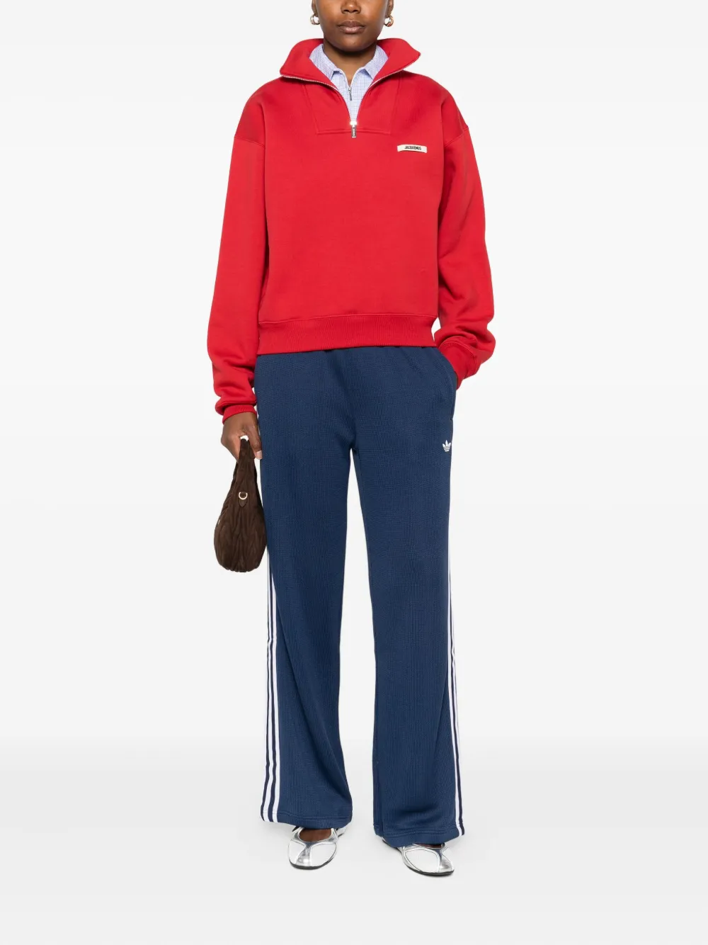 Adidas Originals Firebird Three-stripe Track Pants In Blue