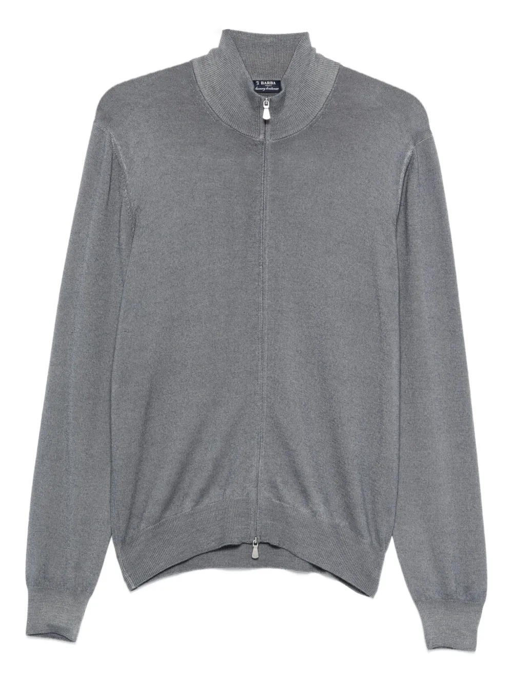 Barba zip-fastening sweater | Grey | Image 1