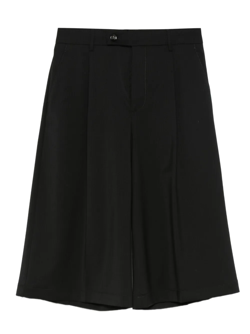Berwich pleated wool shorts | Black | Image 1