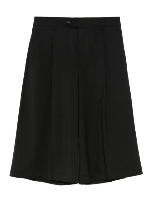 Berwich pleated wool shorts