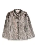 Patrizia Pepe faux-fur jacket - Neutrals