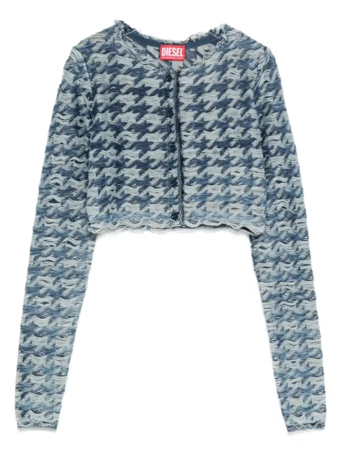 Diesel houndstooth-pattern cardigan