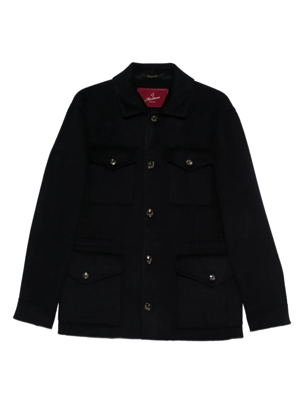 Montecore flap-pocket cashmere coat | Blue | Image 1
