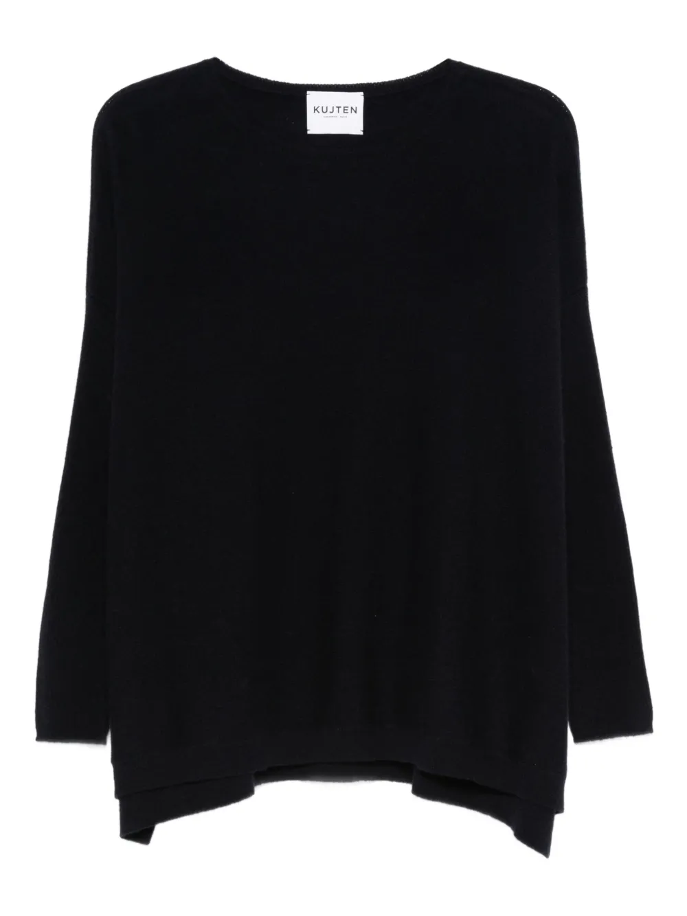 kujten cashmere round-neck sweater | Black | Image 1