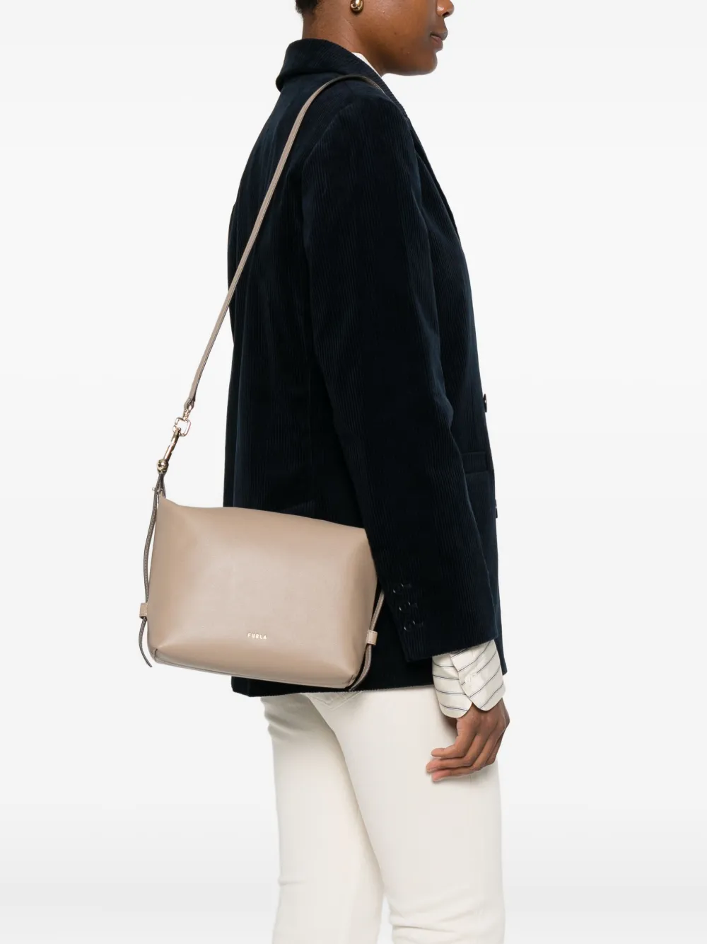 Furla mini Tonie shoulder bag - Beige