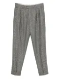 Gta pleated check trousers - Grey