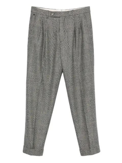 Gta pleated check trousers