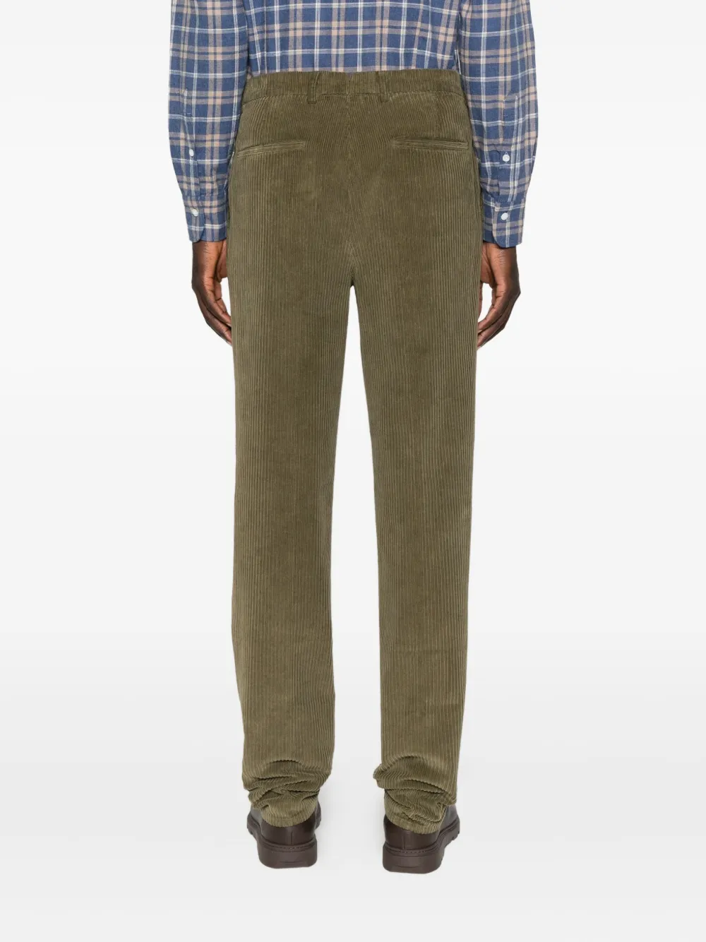 Gta Pleated Corduroy Trousers In Green
