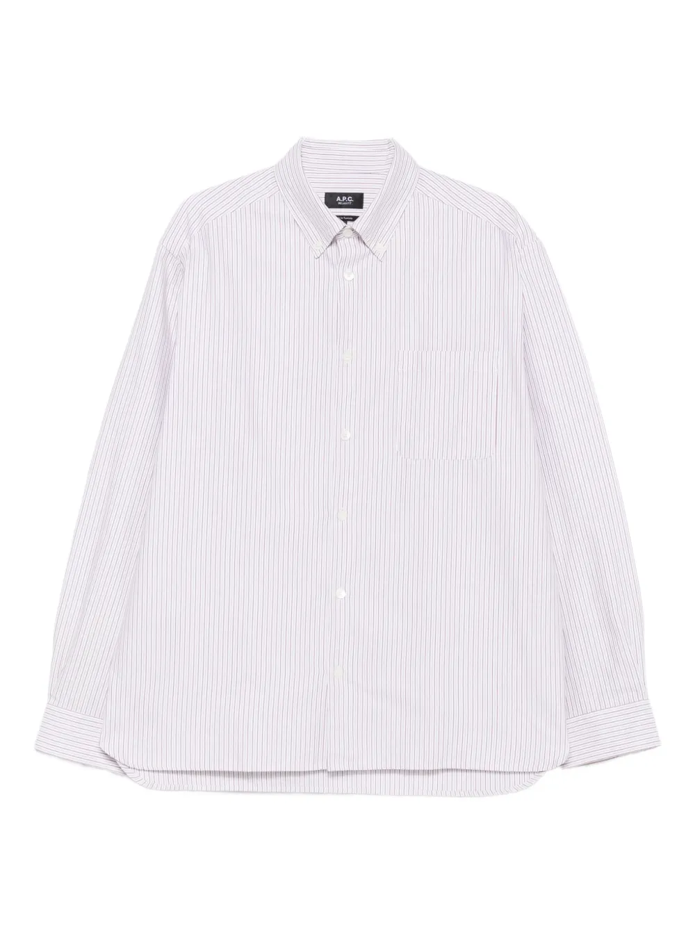 A.P.C. striped button-down shirt | White | Image 1