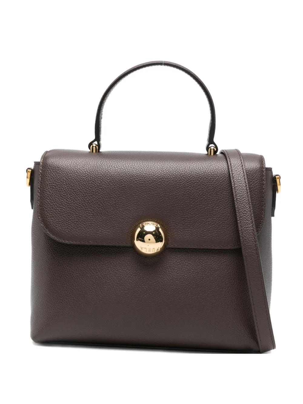 Furla Small Moonlight Tote Bag In Brown