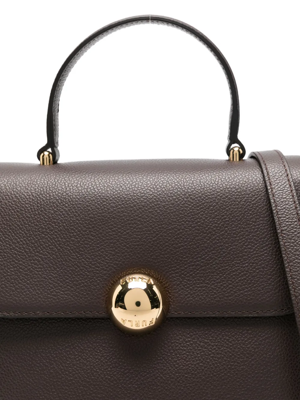 Furla Small Moonlight Tote Bag In Brown