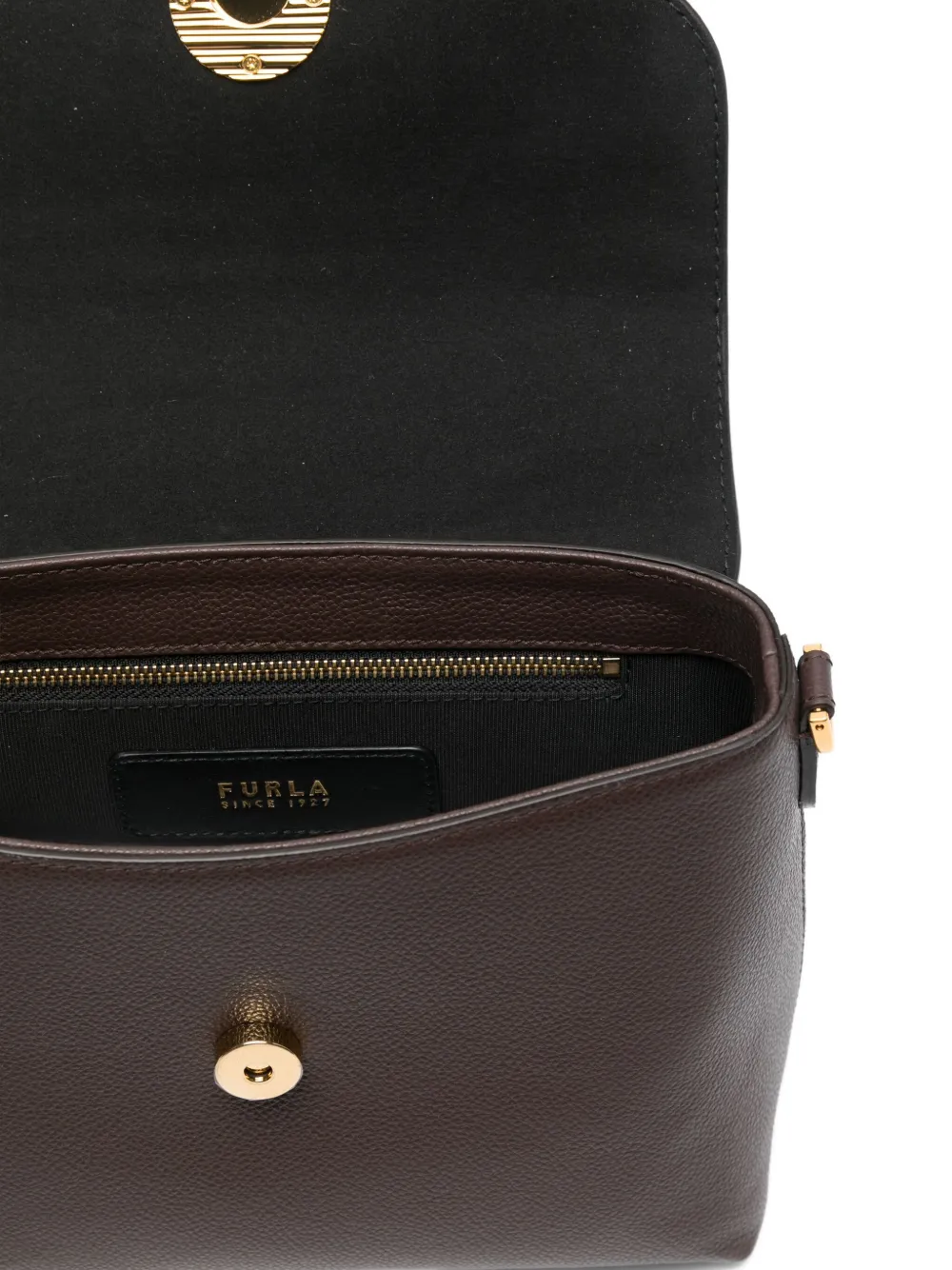 Furla Small Moonlight Tote Bag In Brown