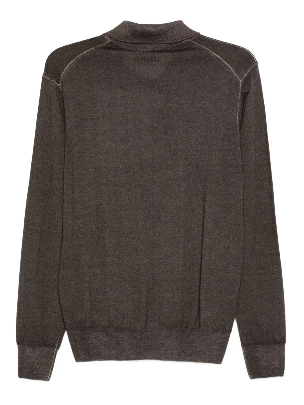 Altea Wollen poloshirt - Bruin