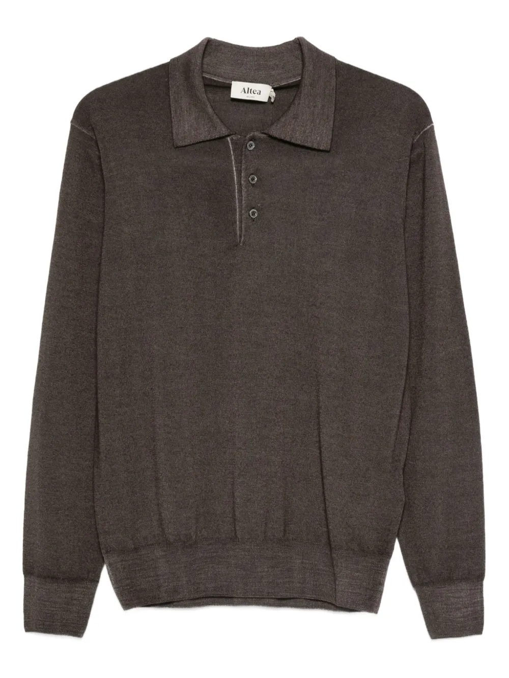 Altea wool polo shirt | Brown | Image 1
