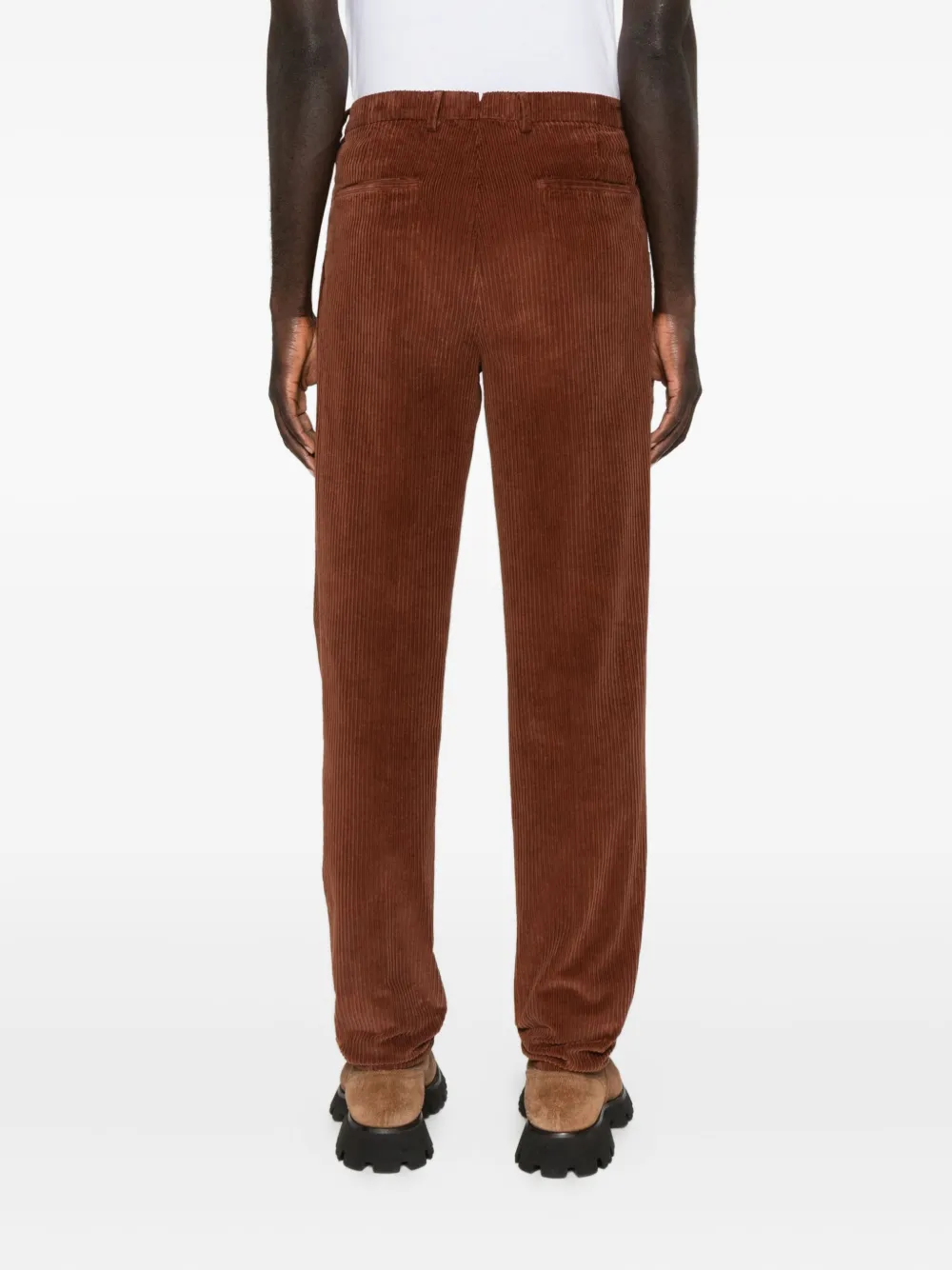 Gta Corduroy Side-pockets Trousers In Brown