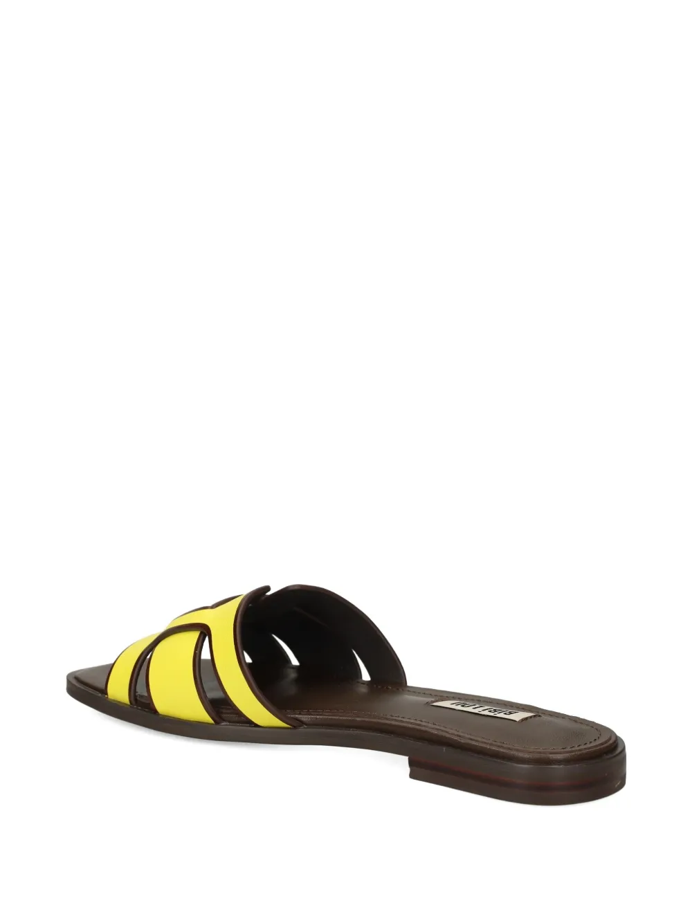 Bibi Lou Leather H-strap Sandals In Yellow
