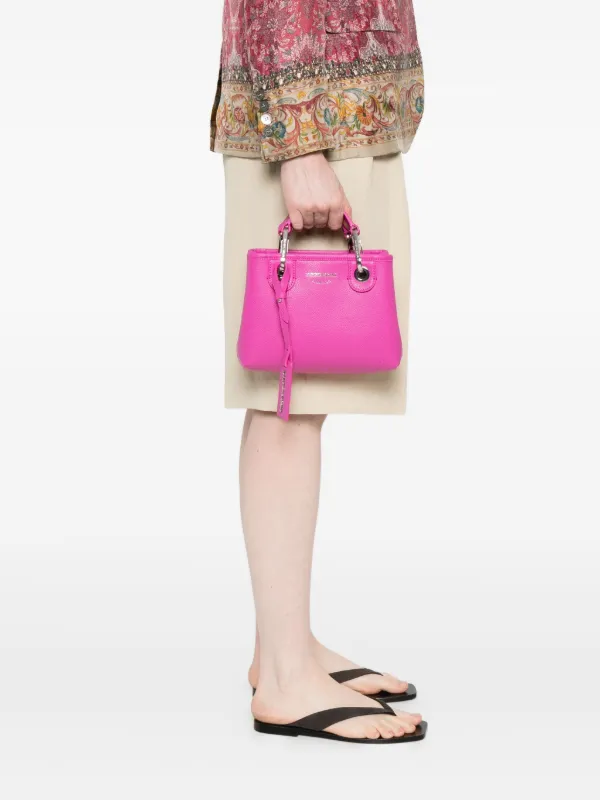 EMPORIO ARMANI ピンク ショルダーバッグ Emporio Armani ロゴ ショルダーバッグ | ピンク | FARFETCH JP